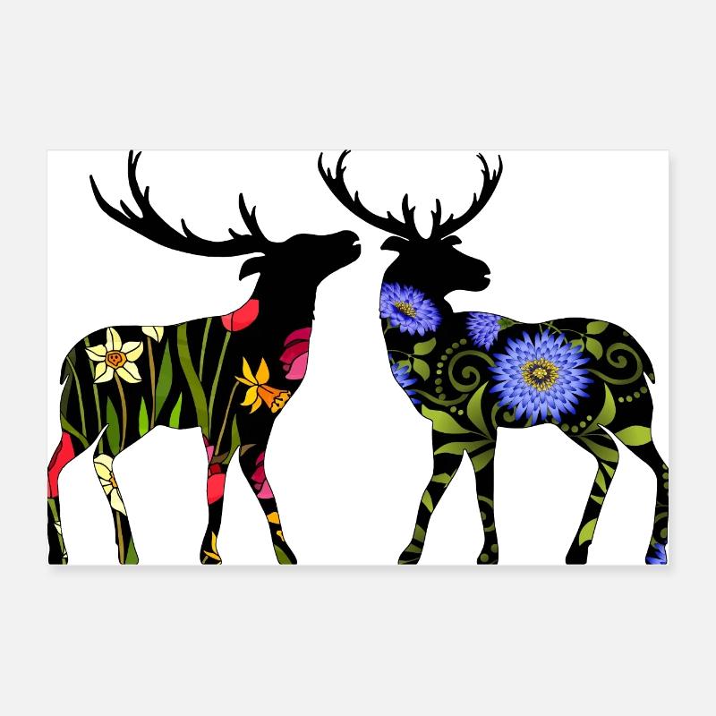 Deer Poster 24" x 16" (60x40 cm)