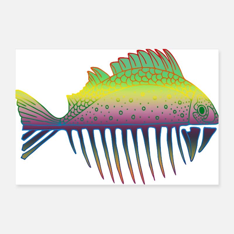 Fisch Poster 60x40 cm