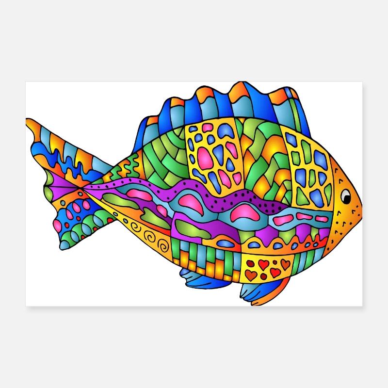 Poisson Poster 60 x 40 cm
