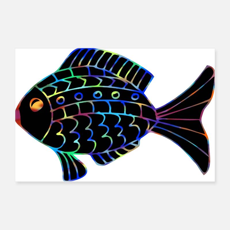 Poisson Poster 60 x 40 cm