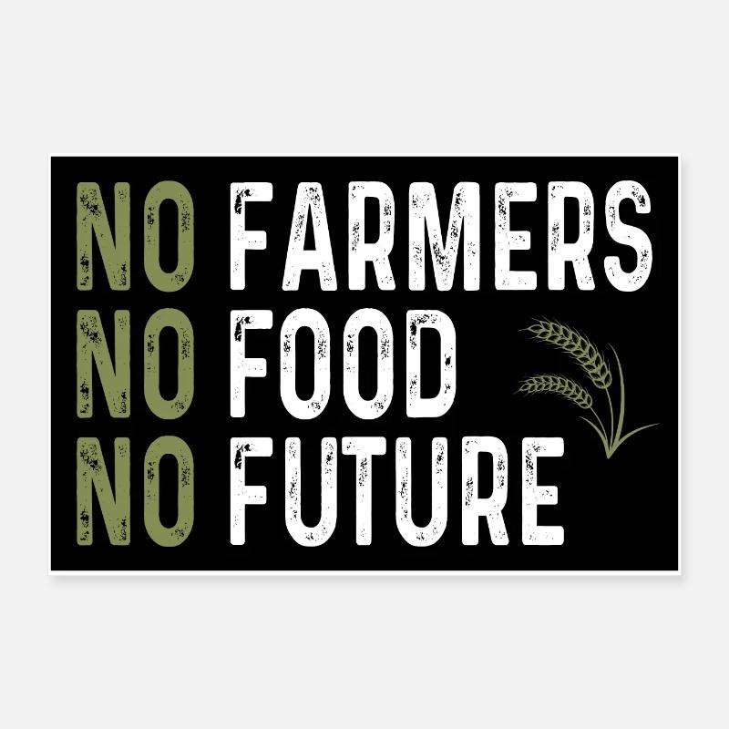 Farmer Demo Poster Farmer Protest Demo Poster Poster 24" x 16" (60x40 cm)