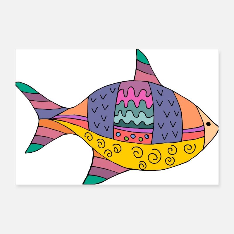 Fisch Poster 60x40 cm