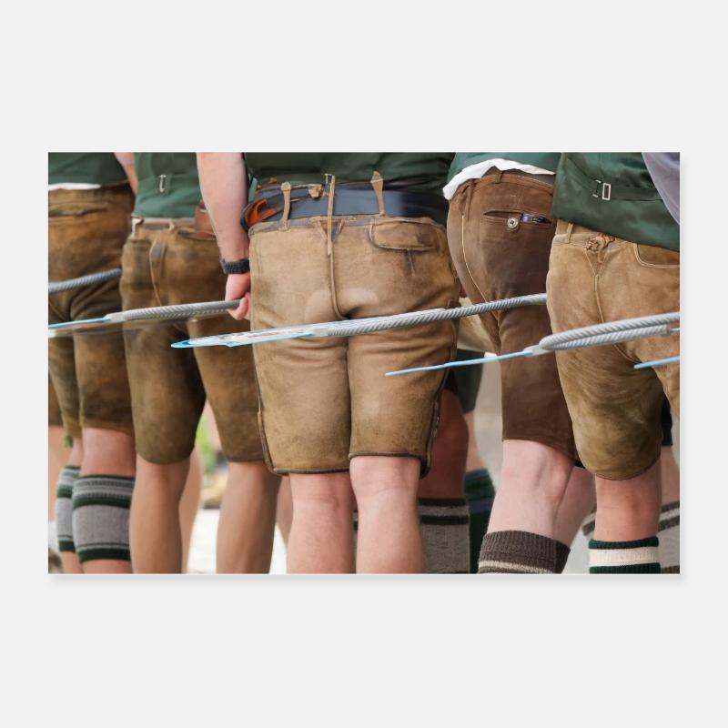 Érection de l’arbre de mai Poster 60 x 40 cm