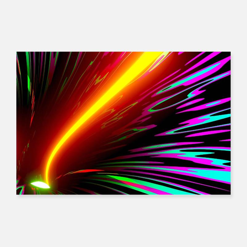 VJ Loops 4k ✨Video Poster - Poster 60x40 cm - Weiß