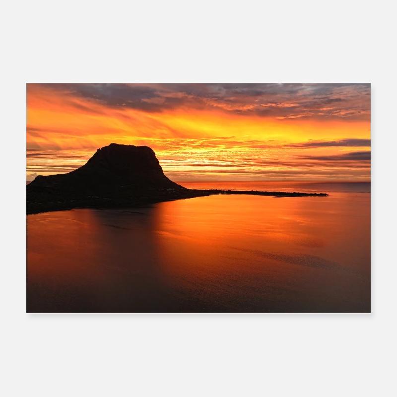 Sunset in paradise Poster 24" x 16" (60x40 cm)