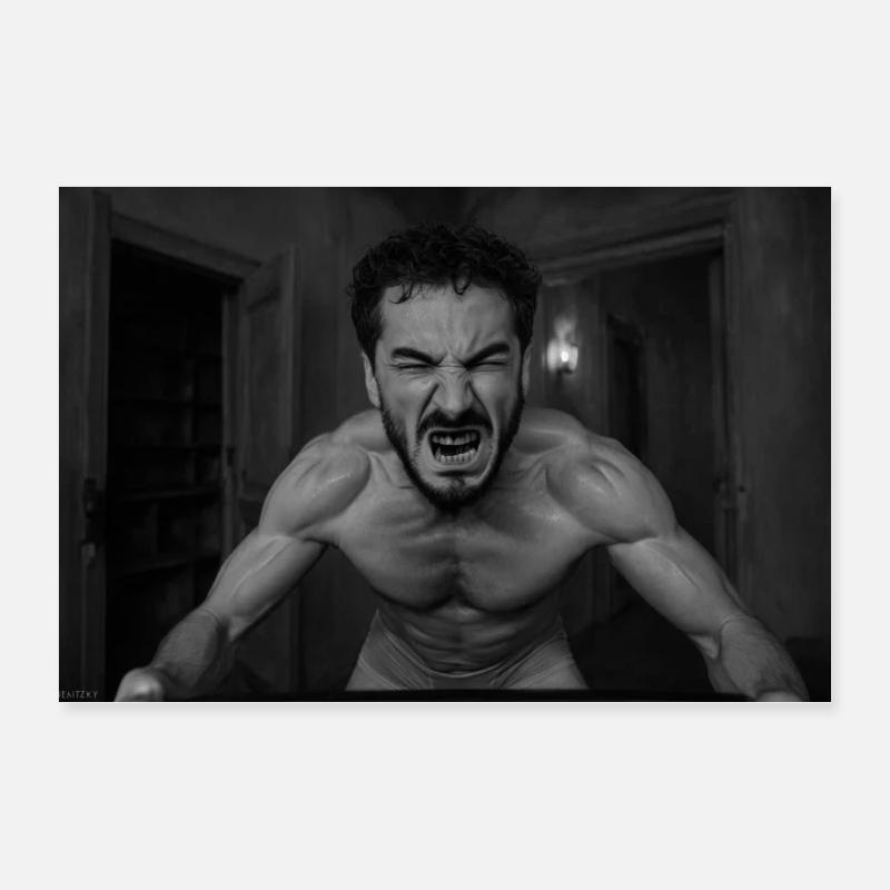 intensive man Poster 60x40 cm