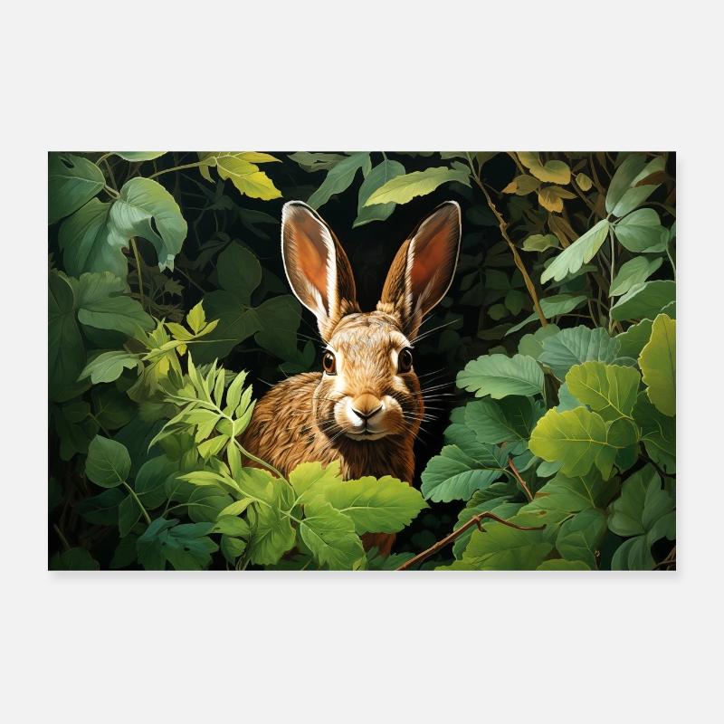 Hare Poster 24" x 16" (60x40 cm)