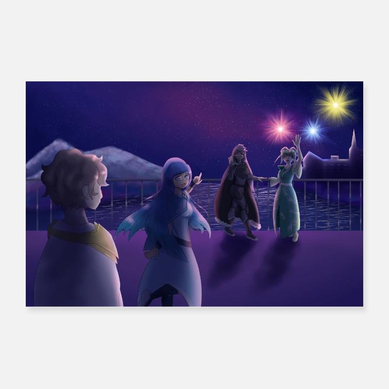 Fireworks Show Poster 24" x 16" (60x40 cm)