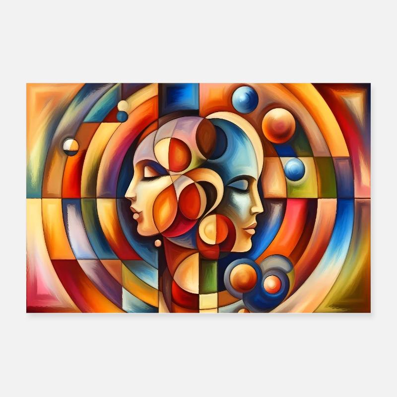 Abstract Relationship Poster 24" x 16" (60x40 cm)