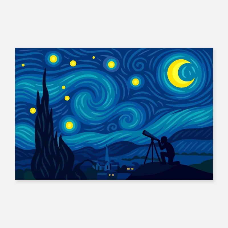 The Night (scrutinized) Poster 24" x 16" (60x40 cm)