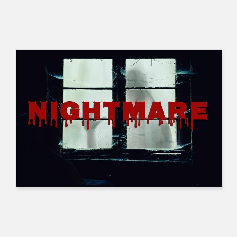 Nightmare_Ghost_Halloween Poster 24" x 16" (60x40 cm)