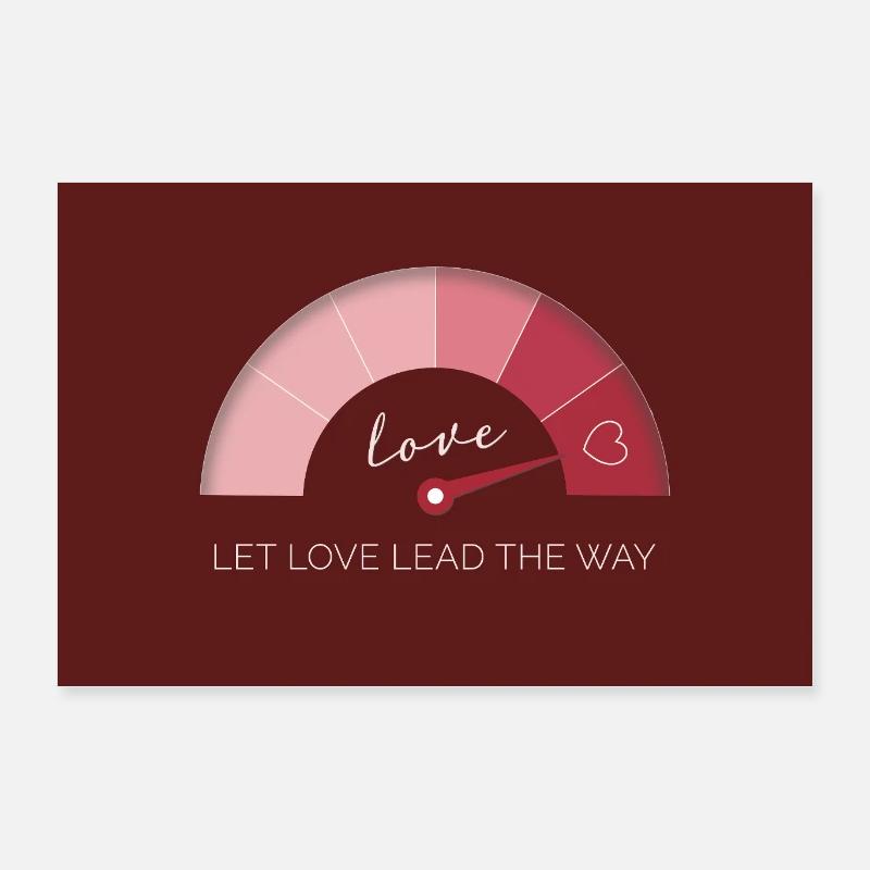 Laissez l’amour vous guider Poster 60 x 40 cm