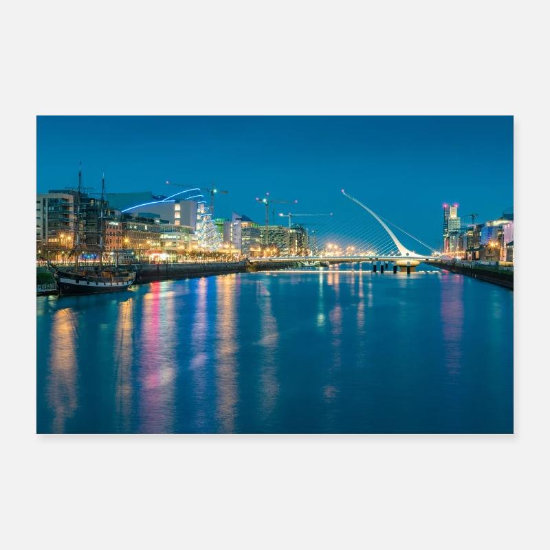 Dusk in Dublin Poster 24" x 16" (60x40 cm)