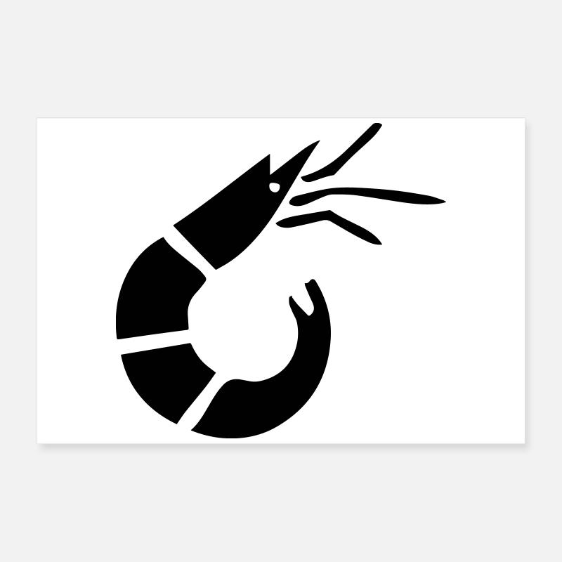 Garnele - Krabbe - Shrimp -Fischerei Poster 60x40 cm