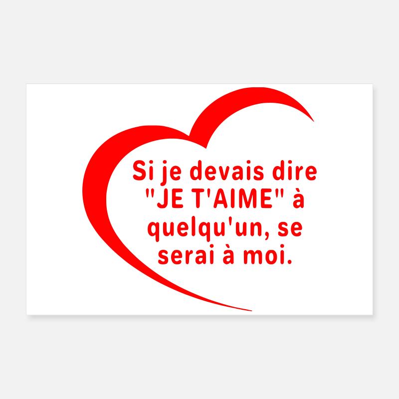Sag, dass ich dich liebe Poster 60x40 cm