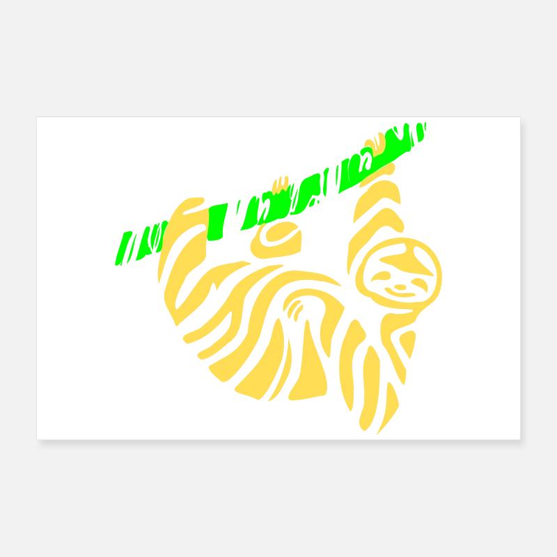 Faultier Poster 60x40 cm