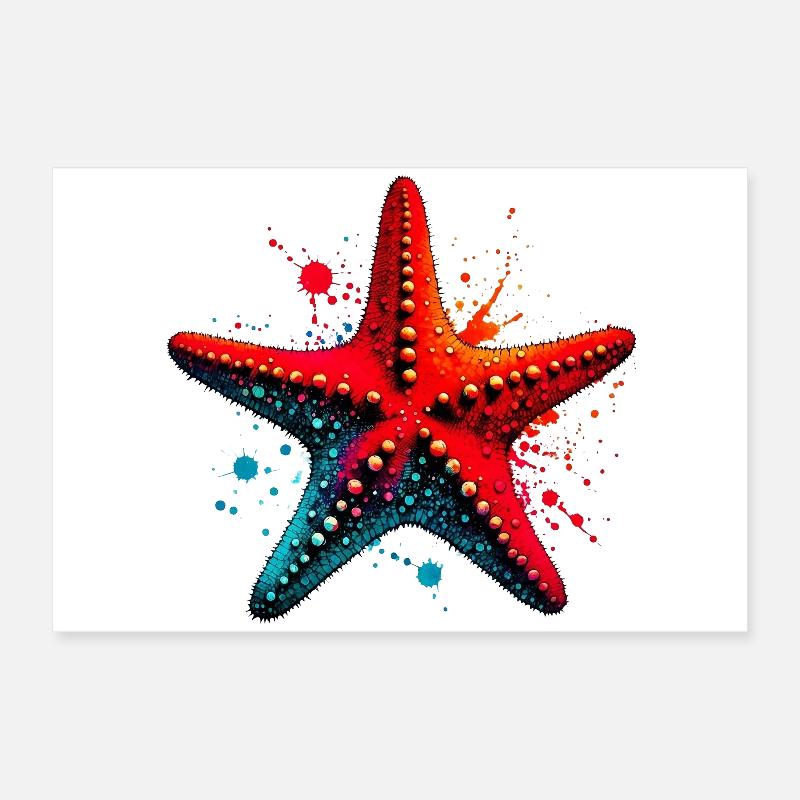 Seestern Poster 60x40 cm