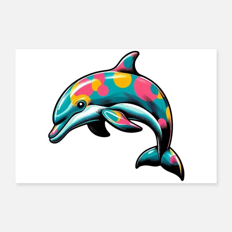Dauphin Poster 60 x 40 cm