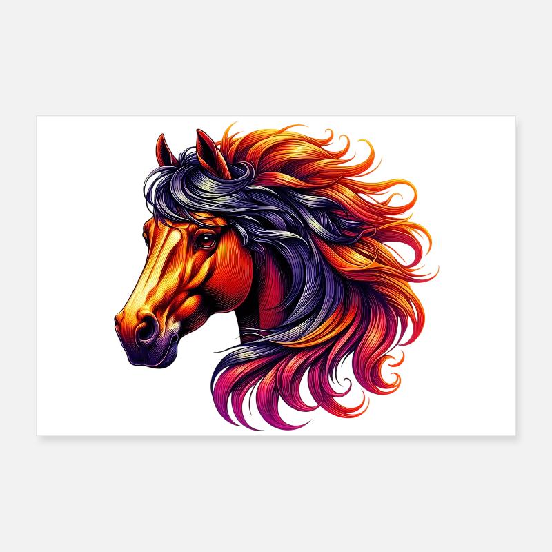 Cheval Poster 60 x 40 cm