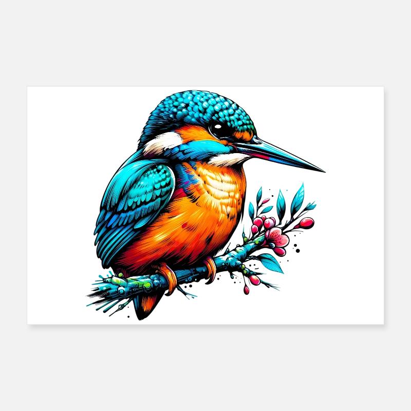 Martin-pêcheur Poster 60 x 40 cm