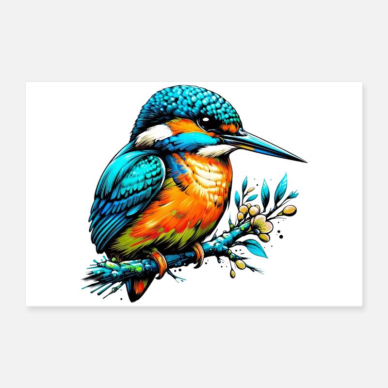 Eisvogel Poster 60x40 cm