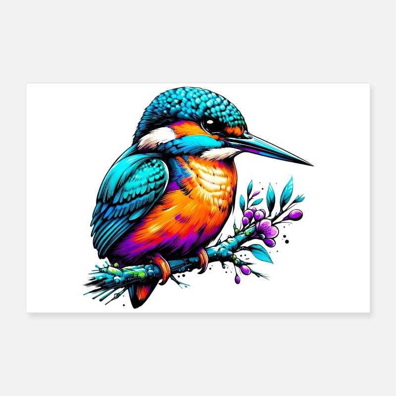 Eisvogel Poster 60x40 cm