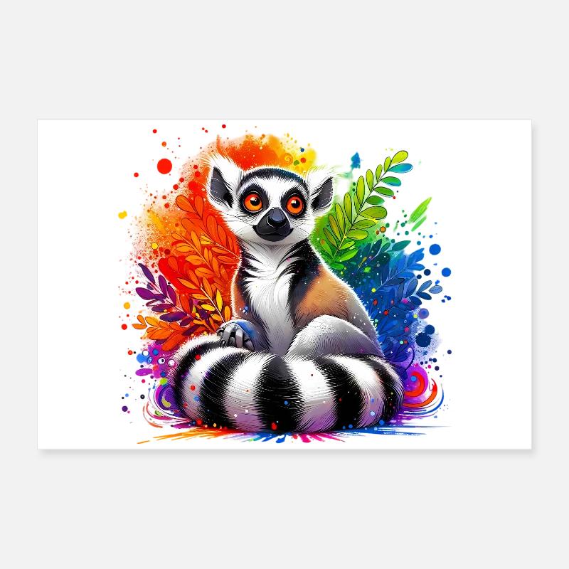 Lemur Poster 24" x 16" (60x40 cm)