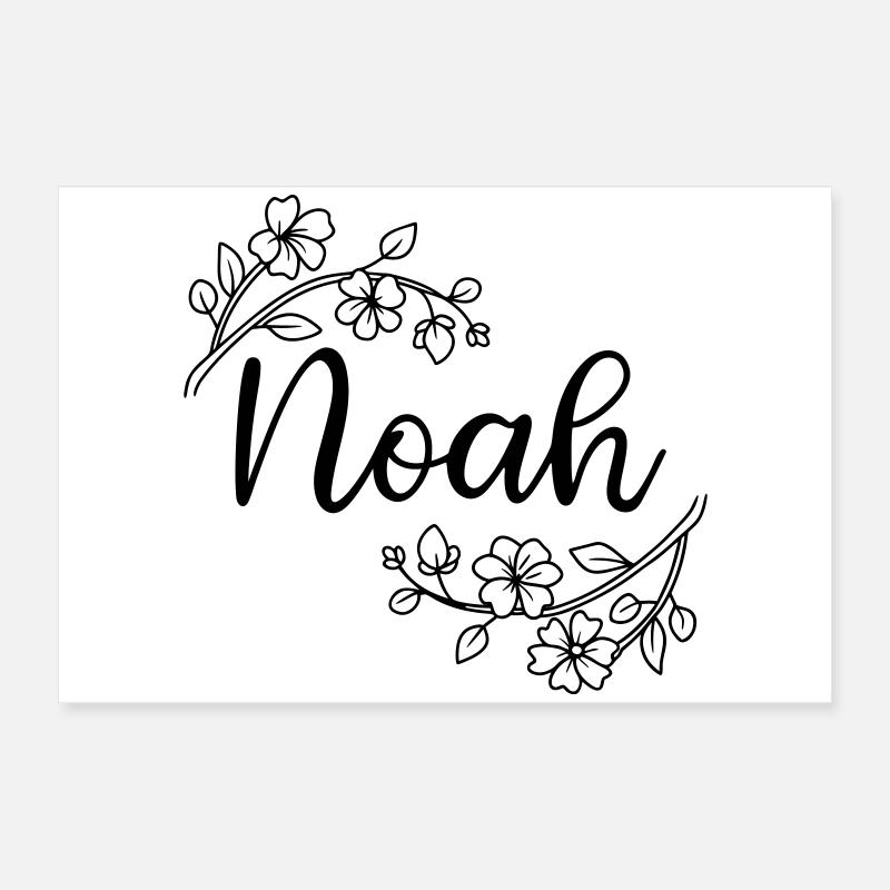 Noé | Nom du nom | Vectographie ! Poster 60 x 40 cm