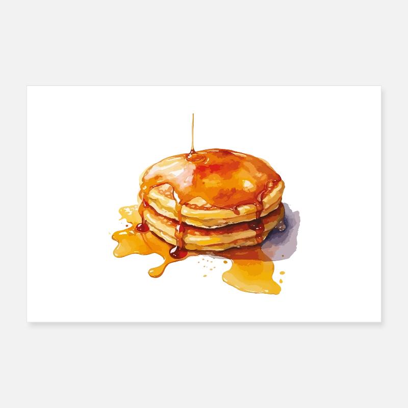 Syrup Pancake Stack Poster 24" x 16" (60x40 cm)