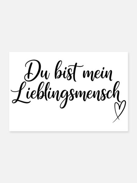 You are my favorite person – Loving design - Poster 24" x 16" (60x40 cm) - white - Front