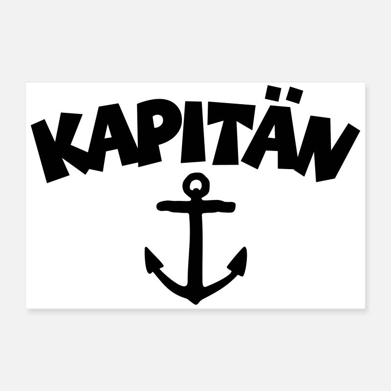 Capitaine ancre (FR) Poster 60 x 40 cm
