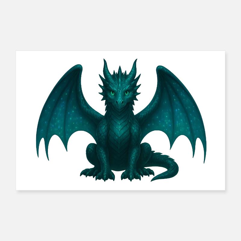 Ätherdrache – Magie & Transformation Poster 60x40 cm