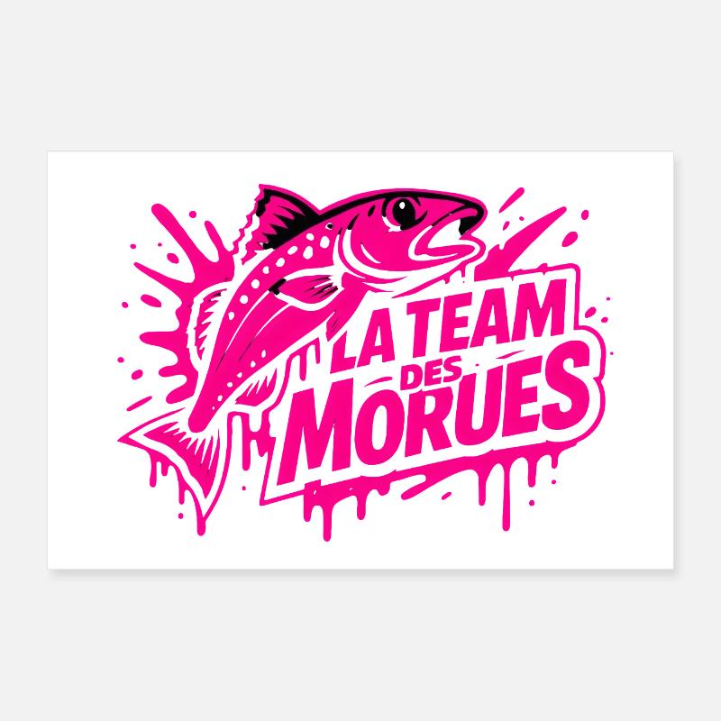 Neon Cod Team Poster 24" x 16" (60x40 cm)