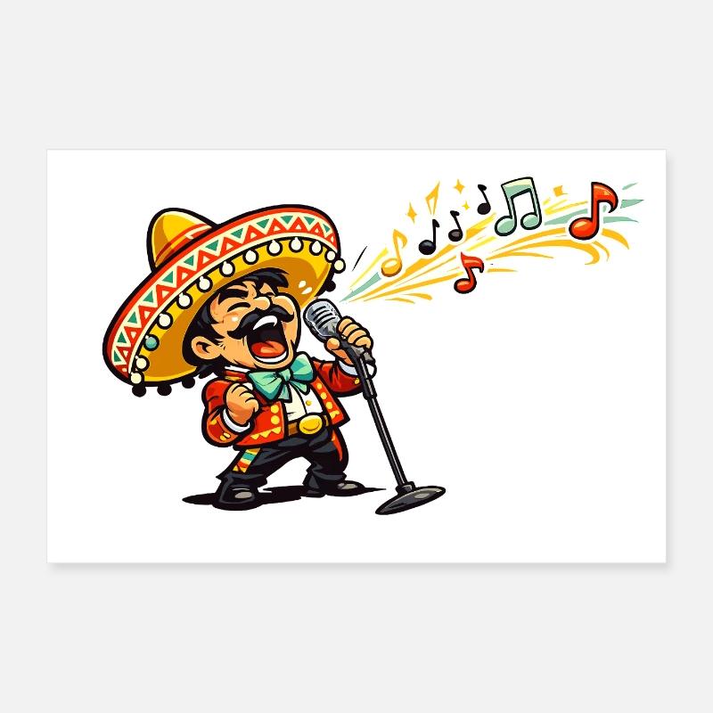 Viva Mariachi Assistant de scène Poster 60 x 40 cm