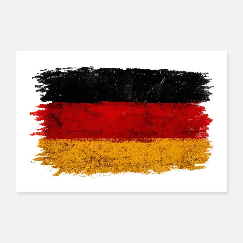 Germany Flag Poster 24" x 16" (60x40 cm)