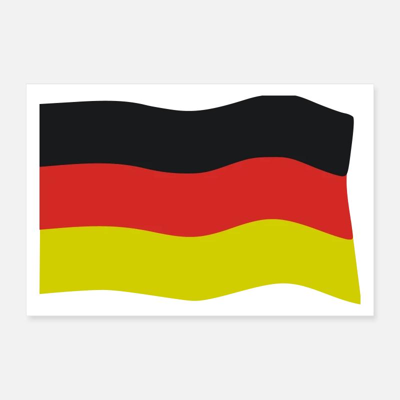 Drapeau Allemagne Poster 60 x 40 cm