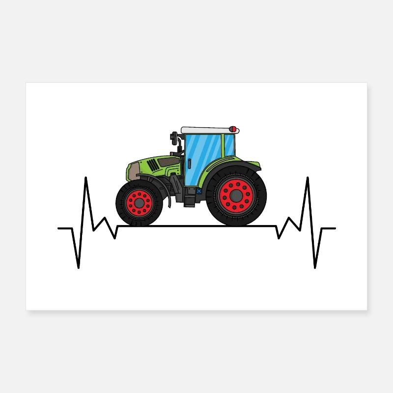 Traktor Poster 60x40 cm