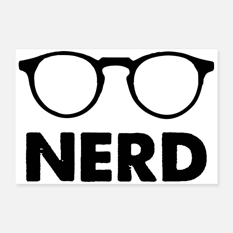 Glasses Nerd Poster 24" x 16" (60x40 cm)