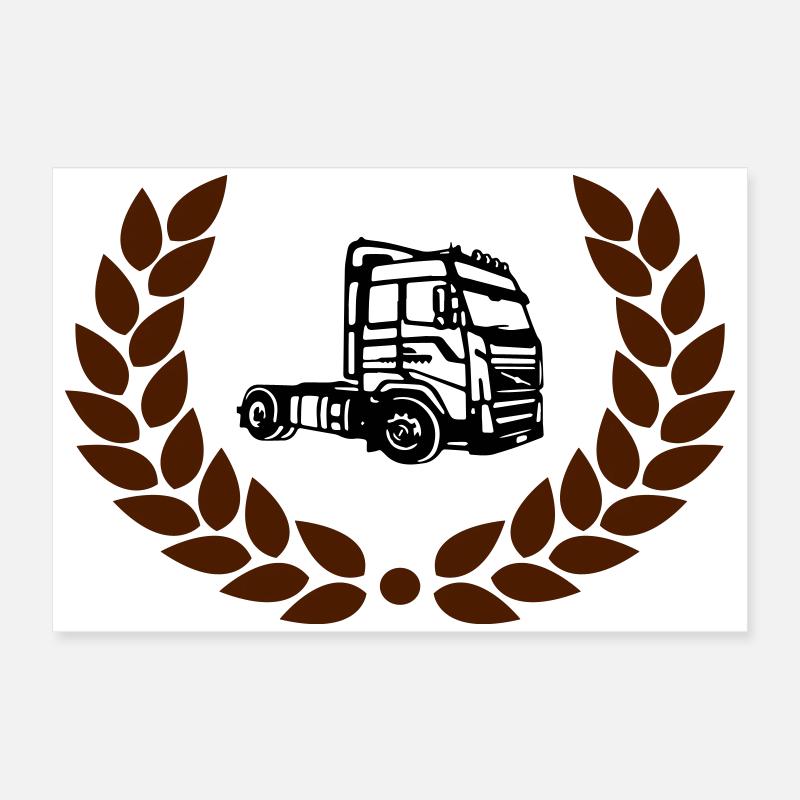 Nous faisons des camions dans le bicolor couronne Poster 60 x 40 cm