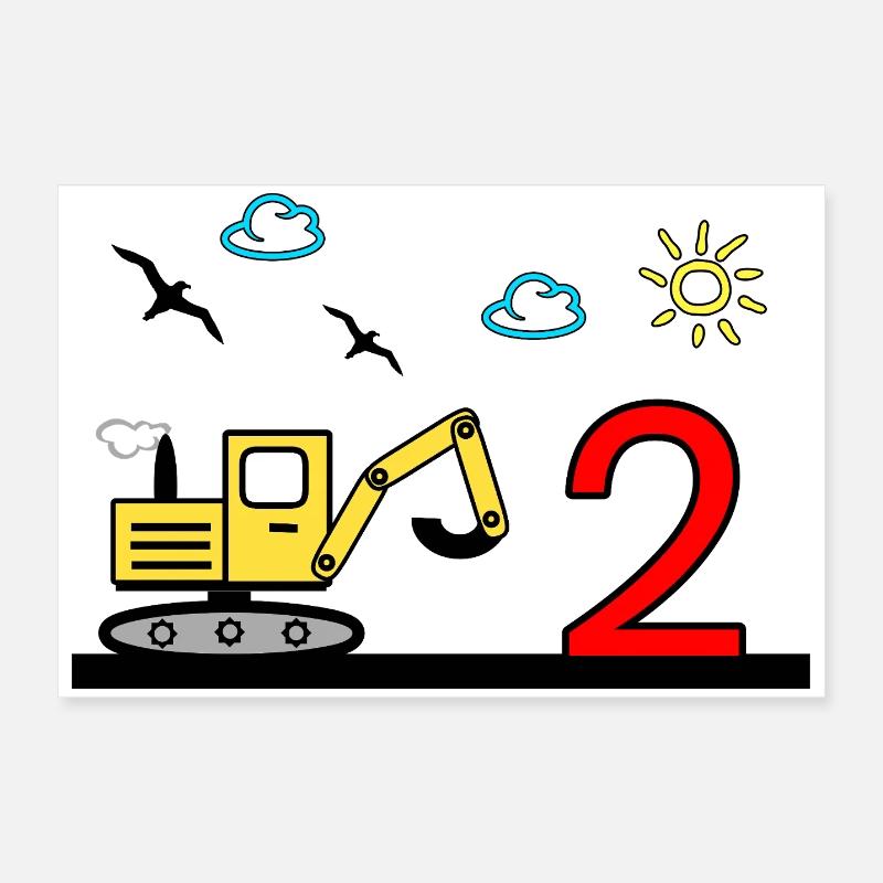 Bagger Poster 60x40 cm