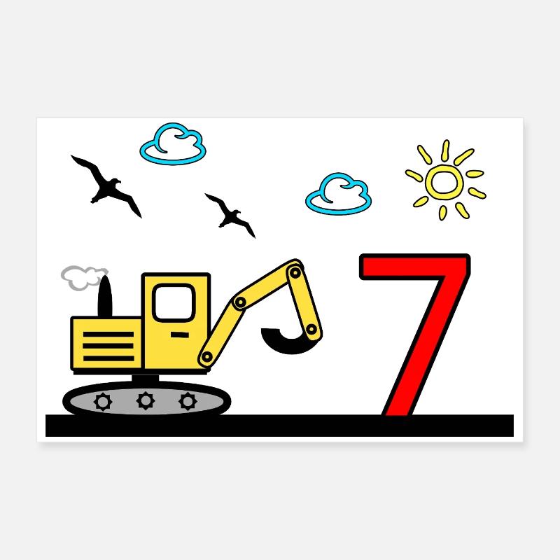 Bagger Poster 60x40 cm