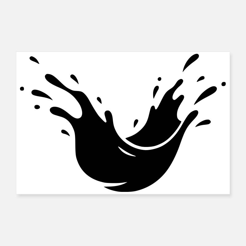 Schlamm Spritzer Dreck Splash Poster 60x40 cm