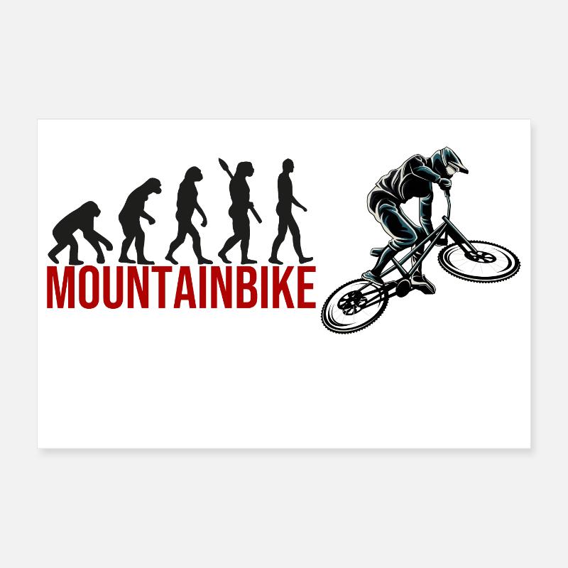 Evolution Mountainbike Poster 60x40 cm