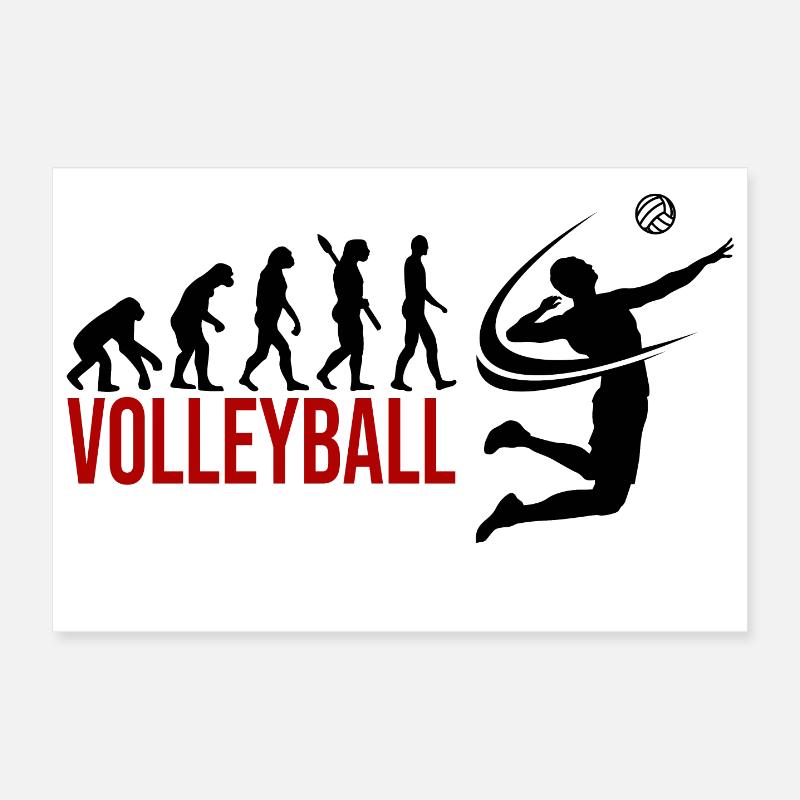 Evolution Volleyball Poster 60x40 cm
