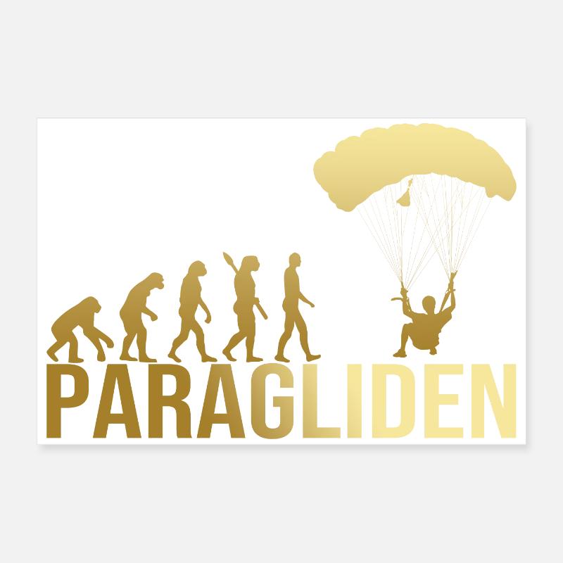 Evolution Paragliden Poster 60x40 cm