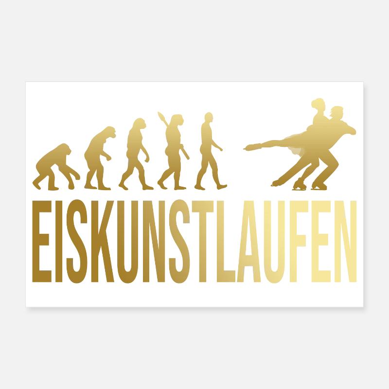 Evolution Eiskunstlaufen Poster 60x40 cm