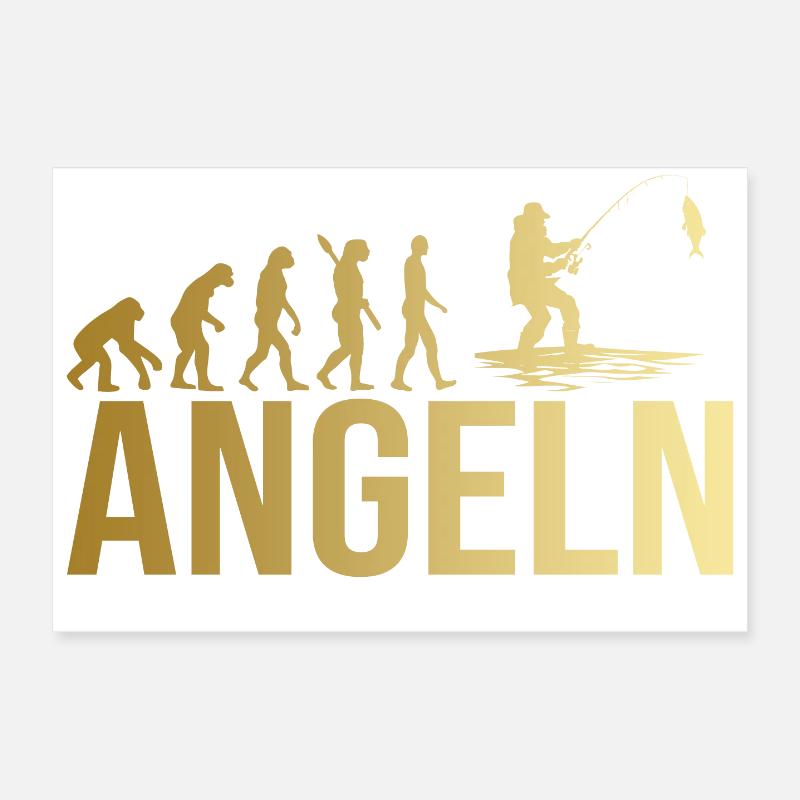 Evolution Angeln Poster 60x40 cm