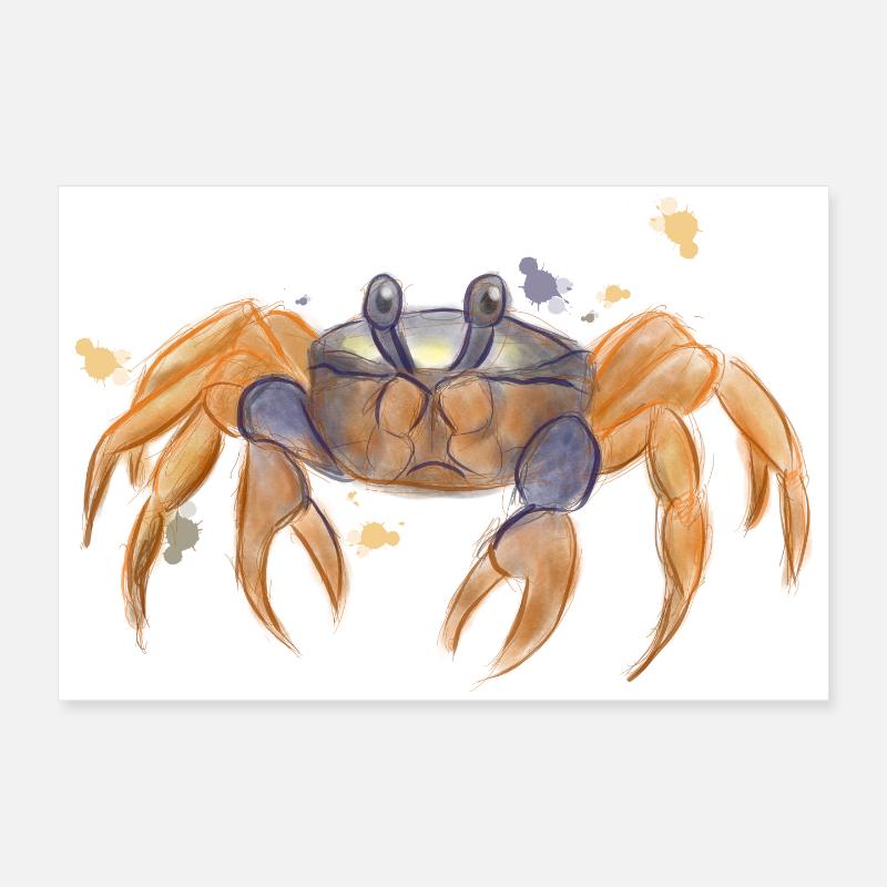 Crabe mignon Poster 60 x 40 cm