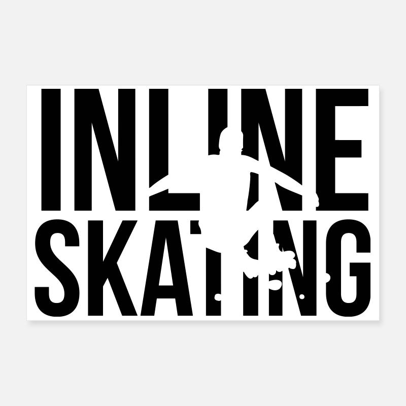inline skating Poster 24" x 16" (60x40 cm)