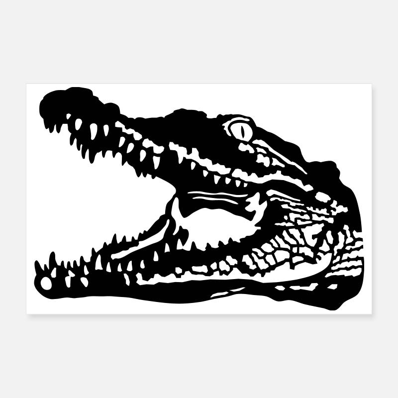 Krokodil Poster 60x40 cm
